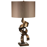 Allen Table Lamp - Antique Gold / Light Taupe