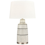 Ansley Table Lamp - Gray / White Linen