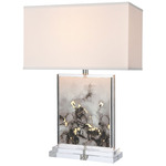 Anton Table Lamp - Gray / White Linen