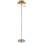 Arcadia Swing Arm Floor Lamp - Aged Brass / Bronze