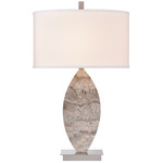 Averill Table Lamp - Gray / White Linen