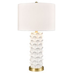 Beckwith Table Lamp - White / White
