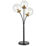 Boudreaux Table Lamp - Matte Black / Clear