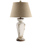 Cadence Table Lamp - Cream / Natural Linen