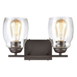 Calistoga Bathroom Vanity Light - Oil Rubbed Bronze / Clear
