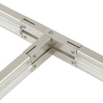 Monorail T Connector - Satin Nickel