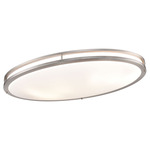 Clarion Ceiling Light - Brushed Nickel / White