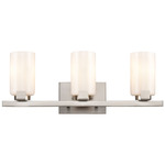 Dressler Bathroom Vanity Light - Brushed Nickel / Opal