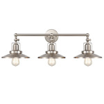 English Pub Vanity Light - Satin Nickel