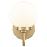 Fairbanks Wall Light - Brushed Gold / Opal