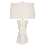 Helensville Table Lamp - White / White