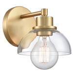 Julian Wall Sconce - Brushed Gold / Clear