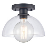 Julian Ceiling Light - Matte Black / Clear