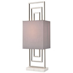 Marstrand Table Lamp - Satin Nickel / Gray