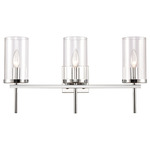 Oakland Bathroom Vanity Light - Chrome / Clear