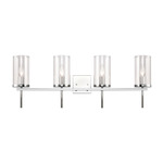 Oakland Bathroom Vanity Light - Chrome / Clear