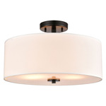 Oakland Ceiling Light - Black / White