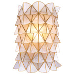 Flair Wall Sconce - Oxidized Gold Leaf / Capiz