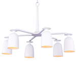 Gabardine Chandelier - Matte White