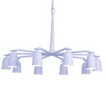 Gabardine Chandelier - Matte White