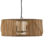 Archer Pendant - Matte Black / Mango Wood