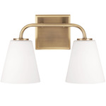 Brody Bathroom Vanity Light - Aged Brass / Soft White