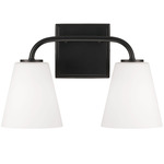 Brody Bathroom Vanity Light - Matte Black / Soft White