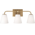 Brody Bathroom Vanity Light - Aged Brass / Soft White