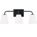 Brody Bathroom Vanity Light - Matte Black / Soft White