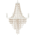 Carissa Chandelier - White / White Wash