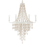 Carissa Chandelier - White / White Wash