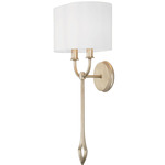 Claire Wall Sconce - Champagne Gold / White