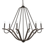 Clive Chandelier - Black Iron / Carbon Grey