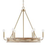 Finn Chandelier - Matte Brass / White Wash