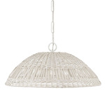 Naomi Dome Pendant - Chalk White / Chalk White