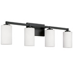 Ravenwood Bathroom Vanity Light - Black Iron / Soft White