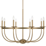 Rylann Chandelier - Aged Brass