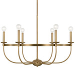 Rylann Chandelier - Aged Brass