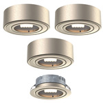 Duo-Puck 2-in-1 Color-Select Puck Light Kit 12V / Set of 3 - Satin Nickel