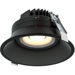 Facet Color-Select Round Adjustable Gimbal Downlight - Black