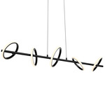 Olympia Five Linear Color-Select Pendant - Black