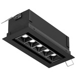 Pinpoint Color-Select Multi-Spot Swivel Recessed Downlight - Black