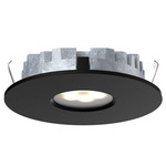 Super Puck Recessed Color-Select Puck Light 12V - Black / Frosted