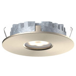 Super Puck Recessed Color-Select Puck Light 12V - Satin Nickel / Frosted