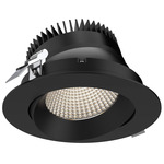 Revolve Round Regressed Gimbal Downlight - Black