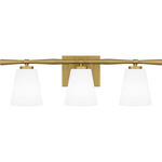 Brindley Bathroom Vanity Light - Aged Brass / Opal Etched