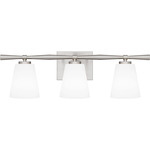 Brindley Bathroom Vanity Light - Brushed Nickel / Opal Etched