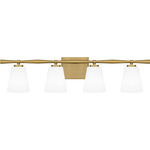 Brindley Bathroom Vanity Light - Aged Brass / Opal Etched