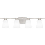 Brindley Bathroom Vanity Light - Brushed Nickel / Opal Etched