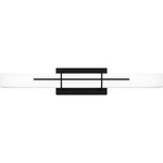 Giselle Bathroom Vanity Light - Matte Black / Opal Etched